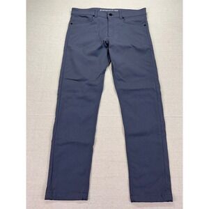 Western Rise Evolution Pants Mens 33x32 Blue Gray Nylon Stretch Travel Slim